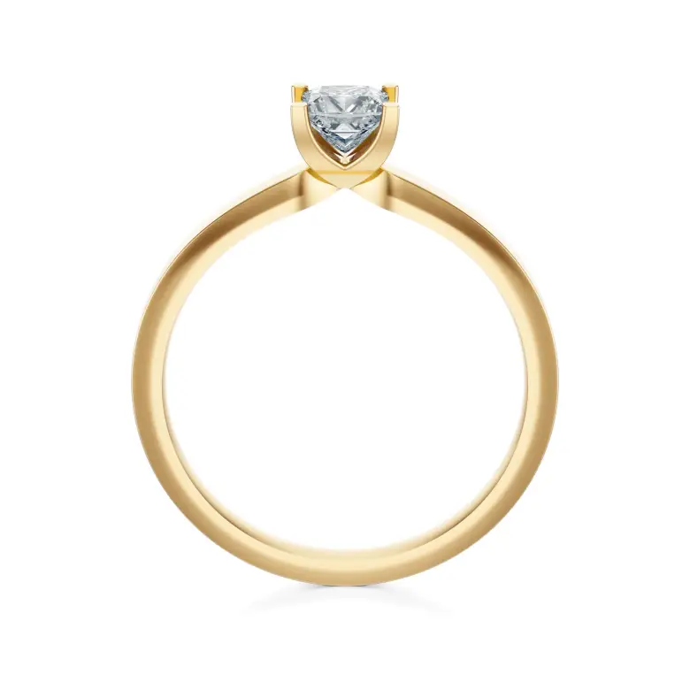 Pierścionek zaręczynowy złoty z diamentem AJPZ_117